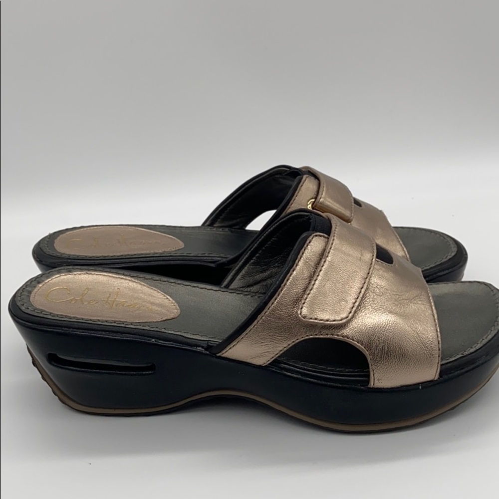Cole Haan Nike Air Astrid Ginger Metallic Slides